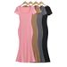YPFF Trendy Women's Dress, European American Internet Celebrity Style, Pure And Sexy, Square Neck, Slim Fit, High Waist,_ecoleips.com