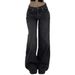 Cross-border Vintage Washed Drapey Jeans For Women, High-waisted, Straight, Loose, Slimming, Wide-leg, Floor-length,_ecoleips.com