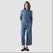 New Women's Slim Fit Collared Jumpsuit Casual Straight Leg Denim Fashionable Cross Border European American Style 2026_ecoleips.com