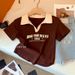 American-style Spicy Girl Polo Collar Color-blocked Short-sleeve T-shirt For Women, Summer Design With An Irregular Cut,_ecoleips.com