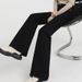 YKK Popular 2025 Autumn And Winter New Elastic High-waisted Slim-fit Micro-flared Black Jeans For Women With Fleece_ecoleips.com