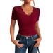 European American Cross-border 2026 Spring-summer New Style Women's Spring Clothing With Lace Trim On The Collar_ecoleips.com