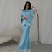 Elegant Long Sleeved Suit Set For Women Loose Fitting Long Skirt Sophisticated Clothing From Platforms_ecoleips.com