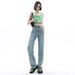 High-Waisted Fleece Lined Thickened Women's Jeans Slimming Petite Wide Leg Pants Loose Fit Straight Leg Denim For Autumn Winter_ecoleips.com