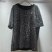 Women's Style Slimming T-Shirt Rhinestone Covered Round Neck Short Sleeve Plus Size Loose Fit Versatile Flattering Top_ecoleips.com
