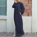 2024 New Muslim Women's Clothing Middle Eastern Arabic Style Stand Collar Zipper Cardigan Pocket Elegant Loose Dress_ecoleips.com