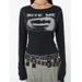 Gothic Style Long Sleeve T-Shirt for Women European American High Street Hip Hop Stitching Color Fun Pattern Hot Girl Top_ecoleips.com