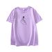 Women's Clothing Casual Printed T-Shirt Round Neck Short Sleeve Top American Style_ecoleips.com