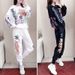 Women's Oversized Lounge Set – Trendy Streetwear Hoodie & Jogger Pants (S-2XL, Black/White) | Korean-Inspired Dancewear_ecoleips.com