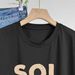 Women's Casual Short Sleeve T-Shirt - Breathable Cotton Blend Relaxed Fit Tee With Modern Print Design_ecoleips.com
