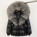 Women's Clothing Luxury Winter Women's Goose Down Coat With Fox Fur Trim Hooded Long Parka Jacket - Detachable Faux Fur Collar, Windproof & Warm_ecoleips.com