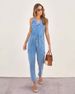 Women's Clothing Spring And Summer Casual Hipster Washed Denim Overalls _ecoleips.com