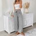 Women's Straight Leg Pants Casual Elegant Striped Trousers For Work And Daily Wear Multiple Color Choices_ecoleips.com