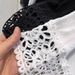 Slimming Elegant A-Line Maxi Skirt White Lace Trim Embroidered Hollowed Out Detail Casual Mid-Calf Spring/Autumn Skirt_ecoleips.com