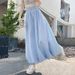 K Sweet And Fluffy Floral Bud Skirt, High Waist Slimming Design, Workwear, Half Body Skirt, Versatile A-line Lantern Skirt_ecoleips.com