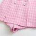 Aria Basics Aria Basics Cross-Border Wholesale Foreign Trade European And American Women's Clothing 2022 Summer Houndstooth Texture High Waist_ecoleips.com