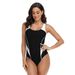 Women's Racing Swimsuit Color Matching One Piece Briefs Tight Fitting Professional Training And Competition Swimwear_ecoleips.com
