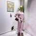 Women's Casual Striped Shirt With High-Waisted Wide Leg Pants Set - Comfortable Loose Fit Spring Outfit_ecoleips.com