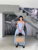 Autumn High Waist Lace-up Waist Bow Solid Color A-word Tube Top Dress Banquet Dress_ecoleips.com