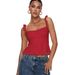 cross-border Bestseller: Spring/Summer Y2K Fashion Camisole, Sexy Hot Girl Lace Patchwork Tank Top With_ecoleips.com