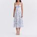 European And American Summer Best-selling Women's Floral Print Tie-back High-slit Slip Dress, Vacation-style Dress_ecoleips.com