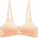 girl Yingchang 222 Thin Mold Slim Fit Gathered Wireless Solid Color Breathable Cotton Feel Women's Full Cup Bra_ecoleips.com