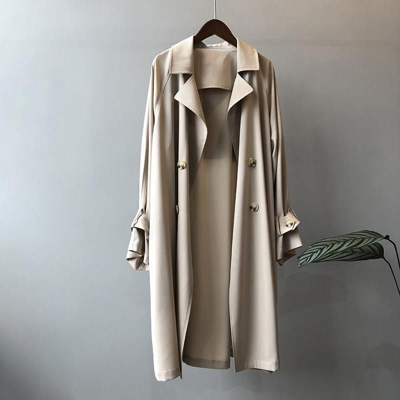 Windbreaker For Women, Medium Length, Small Stature, Spring And Autumn New French Temperament, Plus Size, British_ecoleips.com