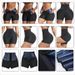 Women's Clothing Women's Sweat Pants Sweat Blocking Abdomen Waist Tightening High Waisted Hip Lifting Pants Running Yoga Clothes Three Quarter Pants_ecoleips.com