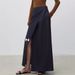 Aria Basics Aria Basics Minimalist Italian High-twist Anti-wrinkle Non-iron Fine Wool Women's High-waisted Long Skirt For Spring And Autumn_ecoleips.com