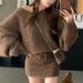 K Slim-fit Sweater Dress With A Pencil Skirt; New Thickened One-shoulder Long-sleeved Dress For Women. Not Included Are A Belt Other Accessories._ecoleips.com