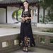 New Chinese-style Improved Horsehair 2024 New Ethnic Style Heavy Embroidery Half With Elastic Waist A-line Long Skirt_ecoleips.com
