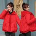 European Style Lightweight Short Down Jacket For Women With Hood, Patchwork Two-Piece Cotton Coat, Winter_ecoleips.com