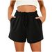 Summer Women's Loose Shorts Solid Color Home Pocket Intellectual Style Clothing For Markets_ecoleips.com