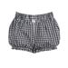 2025s 2025 Summer Women's Fashion Ins Internet Celebrity Vacation Style Small Bow Plaid Puff Casual Shorts Hot Pants For Women_ecoleips.com