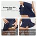 Women's Lightweight Tennis Skort Hem Pocket Sports Short Skirt Professional Outdoor Golf Badminton Active Wear_ecoleips.com