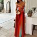 2026 Spring New Women's Clothing Cross-Border European And American Dresses Vacation Travel Fashion Sexy Gradient Color_ecoleips.com
