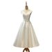 Women's Clothing New Style Temperament Socialite Graduation Party Dress Short White Registration Travel Photography Light Wedding Dress_ecoleips.com