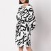 Women's Printed Long Sleeve Round Neck Belted A-Line Dress – Stylish Streetwear For Casual & Urban Outfits_ecoleips.com