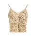 Women's Camisole 2026 New Autumn And Winter French V-neck Lace Hollow-out Beautiful Back Inner Layer Top_ecoleips.com