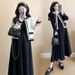 Real Shot In Stock~ Autumn New Korean Fashion Small Fragrance Style Elegant Age-Reducing Slimming Two-Piece Dress_ecoleips.com