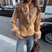 Faux Fur Blazer Women's Slim Fit Velvet Winter Coat Long Sleeve Streetwear Fashion Jacket For Fall & Winter_ecoleips.com
