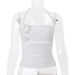 Ins European And American Style 2025 Spring New Sexy Hot Girl Three-dimensional Floral Fashion Design Slimming Halter_ecoleips.com