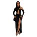 Women's Clothing Asymmetrical High-Low Skirt Set With 3D Embellishments – Stretch Polyester Bodycon Mini & Maxi Hybrid (3 Colors, 5 Sizes)_ecoleips.com