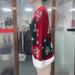 Festive Snowman & Snowflake Christmas Sweater For Women – Cozy Knit Pullover With Contrast Design (XS-XL, Red/Scarlet)_ecoleips.com