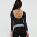 Voya Women's Versatile Spring And Summer Interior Black And White Polka Dot Top, Large Backless Long Sleeved Slim Fit T-shirt, Retro Layered Wear_ecoleips.com