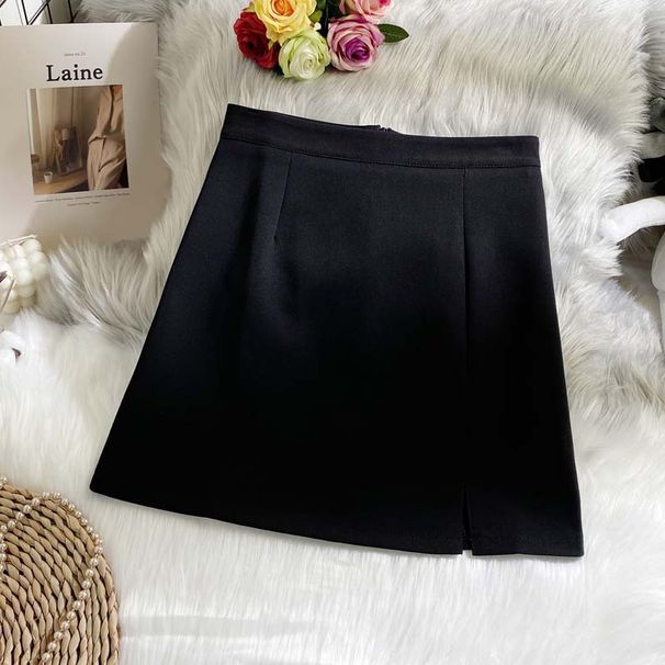 ng2510292 Dongdaemun Korean Style Women's Bodycon Short Suit Half Skirt 2585 Slimming Slit Design_ecoleips.com