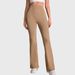 Women's Clothing High Waist And Abdomen Pants For Women Deep V Flared Peach Hip Sports Tights High Elastic Running Fitness Trousers_ecoleips.com