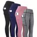 Women's Clothing Women's Breathable Quick Dry Yoga Pants High Waisted Tight Fit Hip Lifting Sports Pants Four Pack Polyester_ecoleips.com