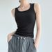 Aria Basics Aria Basics Women's Camisole Top Inner Wear, Spring/summer, Black And White, Conceals Side Breasts, Wide Shoulder Straps, Plus Size,_ecoleips.com