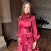 2025 New European And American Fashion Women's Elegant Fashionable Ruffled Slim Dress_ecoleips.com